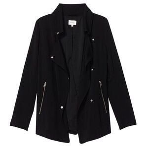 Aritzia | Wilfred Mayet Military Draped Jacket Black